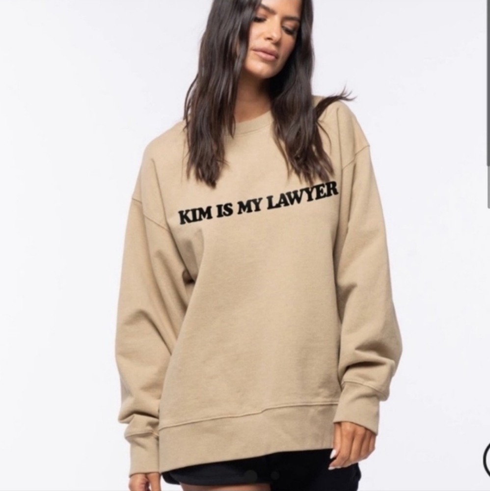 TALENTLESS Kim Is My Lawyer sweatshirt